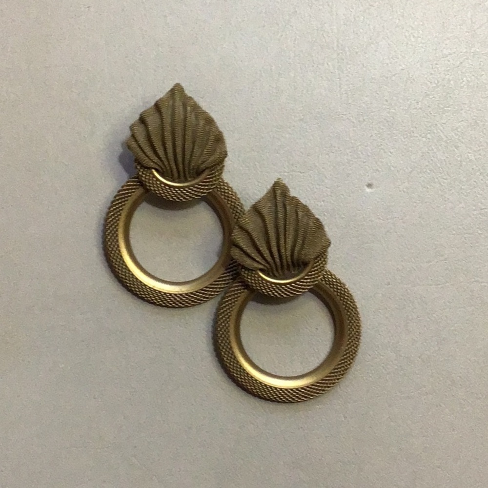 Gold-tone Mesh Earrings